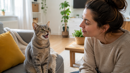 Katze miaut ständig und sucht aufmerksam die Nähe ihres Halters – Pacha-Streu