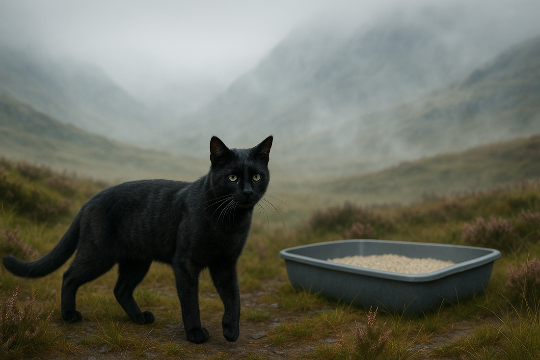 Seltene Kellas-Hybridkatze in den schottis