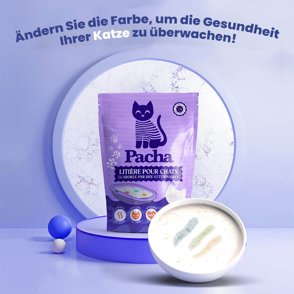 Pacha™ Katzenstreu (3 Katzen – alle 3 Monate) - 9 Beutel alle 3 Monate