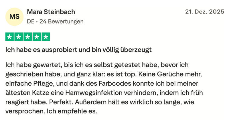 Geruchshemmende Katzenstreu Pacha
