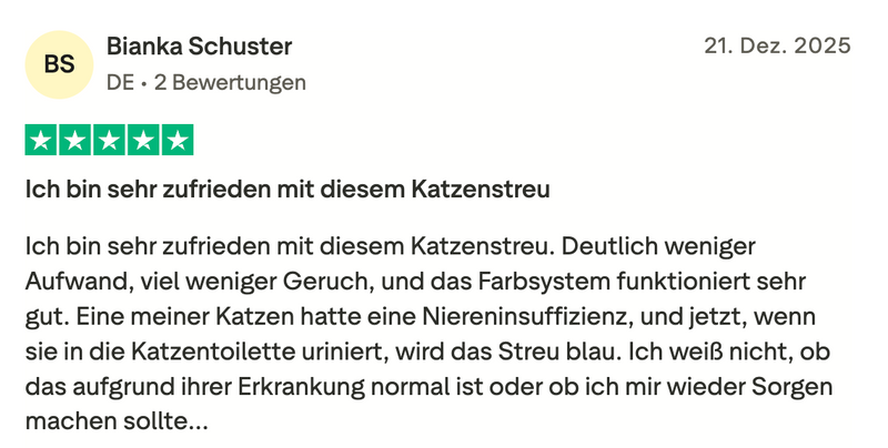 Geruchshemmende Katzenstreu Pacha