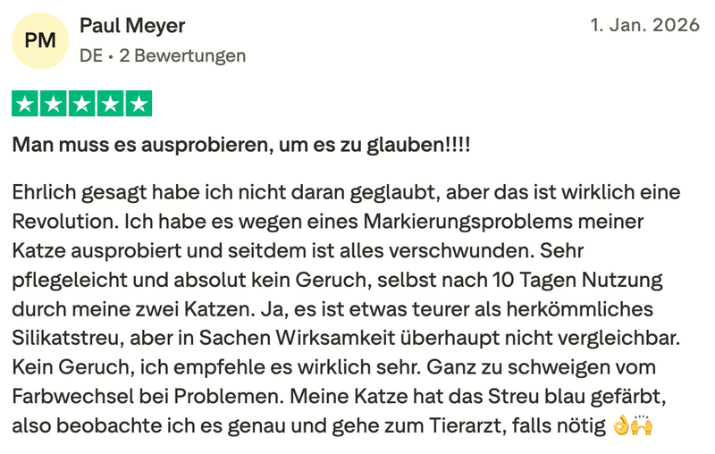 Geruchshemmende Katzenstreu Pacha